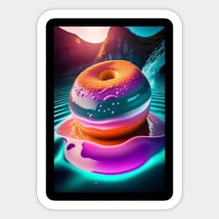 Giant Donuts in a jelly pool Sticker